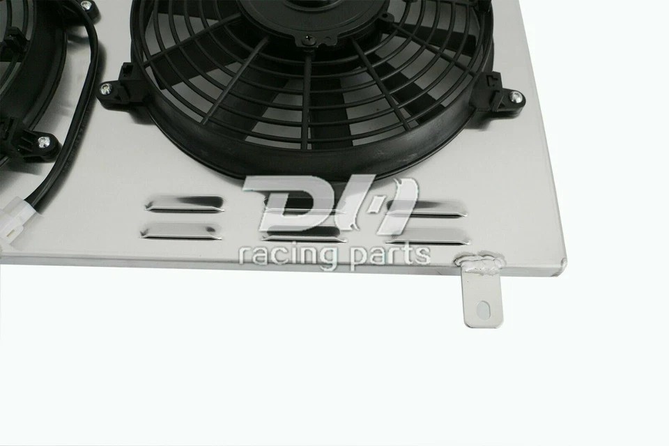 Cubierta de aluminio + ventilador de plástico 10"*2 para Honda CRV CR-V EX SE 1997-2001 2,0 L L L4 Foto 3 de 4