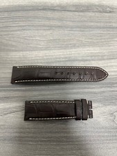 NEW Original Longines 21mm Mens Alligator Brown Leather Watch Band Strap Stitch