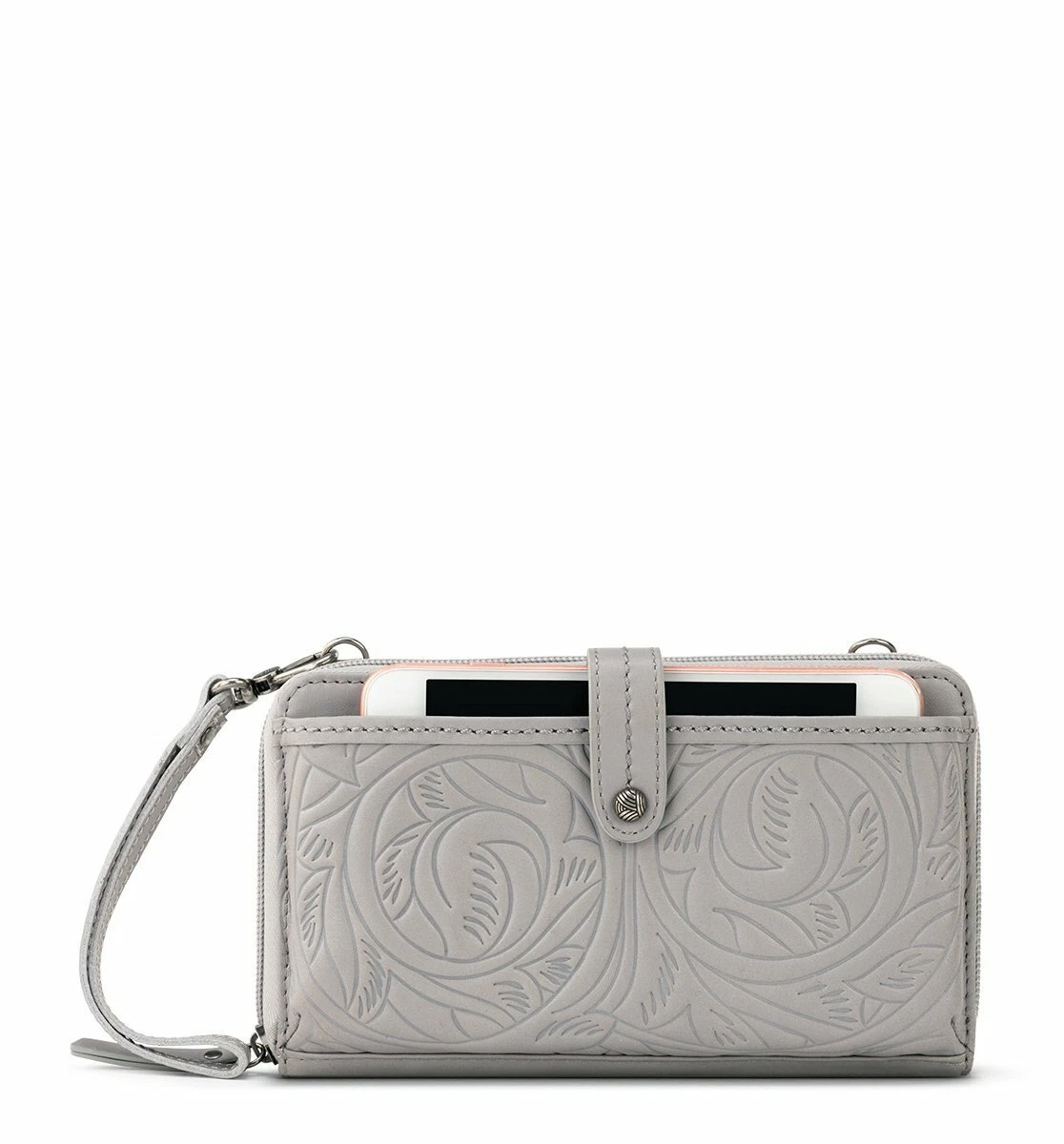 The Sak S Iris Large Smartphone Crossbody Bag In Leather in Natural