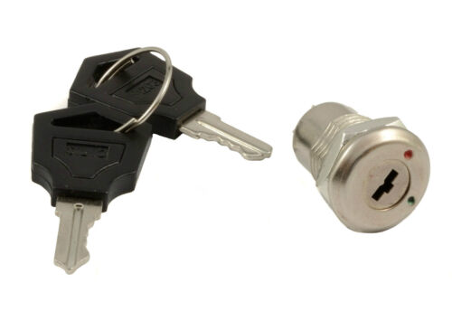 On/Off Metal Security Key Switch Lock + Keys 2 Position SPST Best UK - Photo 1/7