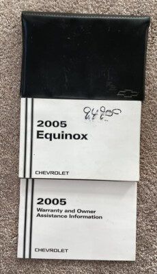  2005 Chevy Equinox owners manual with supplement and  case