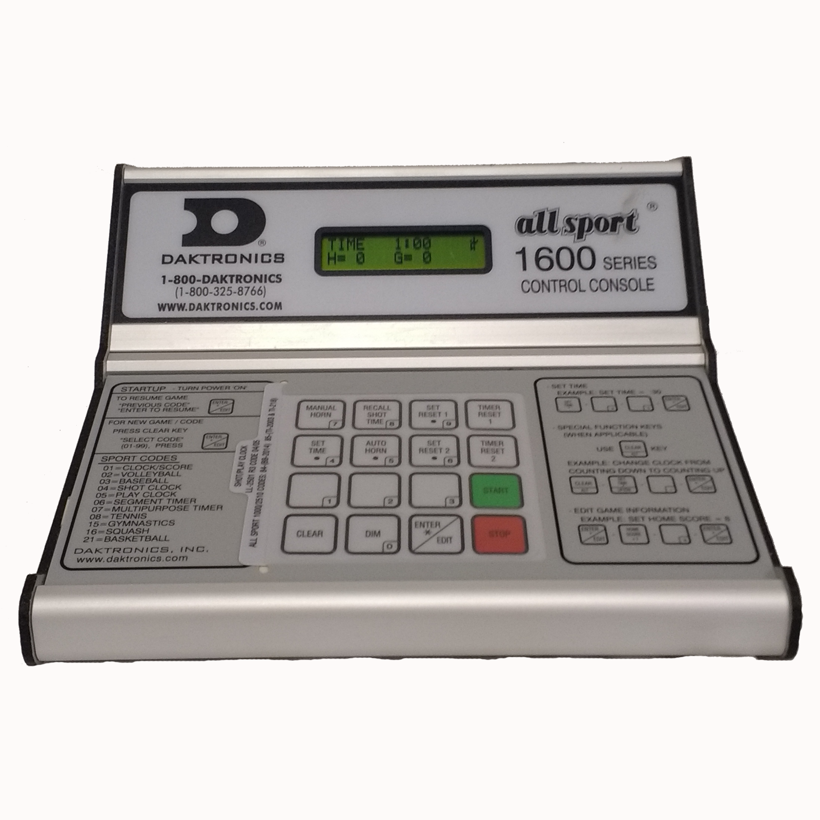 Daktronics All Sport 1600 Series Scoreboard Controller 4.0.3 Firmware ...