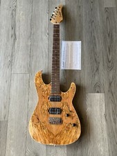 Sawtooth Natural Series Spalted Maple 24 Fret Electric Guitar