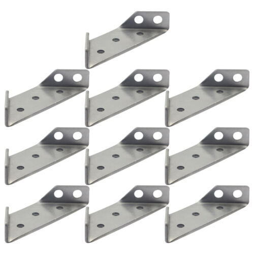  10 Pcs Angle Brackets Corner Code Trapezoid Joint Fasteners Shelf - Picture 1 of 12