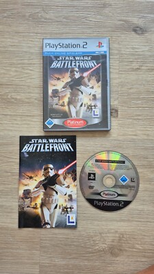 Sony Playstation 2 Spiel Star Wars Battlefront Platinum Ps2 Spiel OVP Anleitung