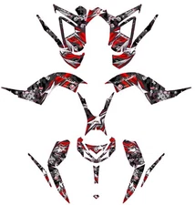 Fits Yamaha Raptor 700R Graphics Kit 2013 TO 2024 decal KIT stickers
