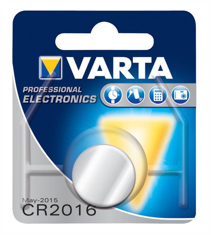 Varta 1x CR2016 Lithium Battery 3V 80mAh  VARTA-CR2016