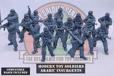 Modern Toy Soldiers - Arabic Insurgent Taliban Army Men - 54mm - 1:32 - W/ Bases