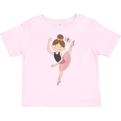 Inktastic Ballet Dancer For Little Girls Toddler T-Shirt Dancing Childs Clothes