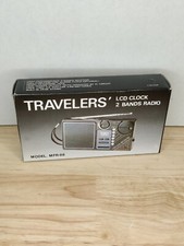 TRAVELERS LCD Clock 2 Bands Radio In box 2 Band Radios Model MFR-88
