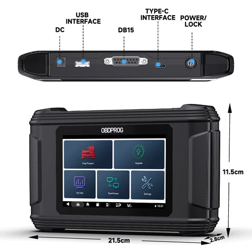 OBDPROG M500 OBD2 Scanner Odometer Adjustment Engine Scan Oil Reset Diagnostic - Bild 13 von 14