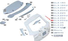 MERCEDES-BENZ GLA H247 Heckklappen-Modell-Emblem A2478176200, NEU, ORIGINAL