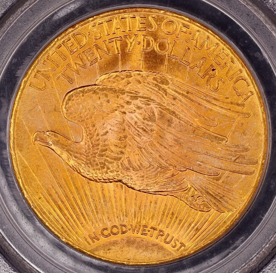 Doble águila Saint Gaudens de oro de $20 de 1927 graduación profesional MS65 - PQ brillante Foto 3 de 3
