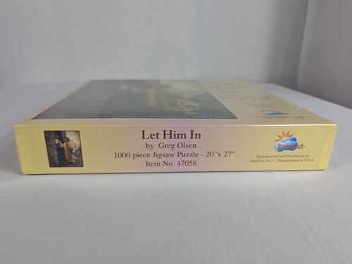 Sunsout Let Him In Jigsaw Puzzle 1000 Pc Greg Olsen Jesus 20 x 27" Religious NEW - Picture 2 of 3