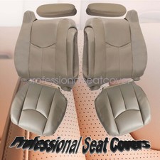 For 2003 2004 2005 2006 Chevy Avalanche Driver Passenger Seat Cover Tan 522