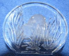 VTG Danbury Mint Lion from 12 Wildlife Crystals-Paperweight - 3"- W Germany