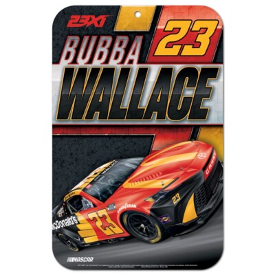 Bubba Wallace 2024 Wincraft #23 McDonald's 11x17 Plastic Sign
