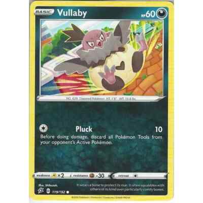 119/192 Vullaby | Common | Pokemon Sammelkartenspiel Schwert & Schild Rebel Clash
