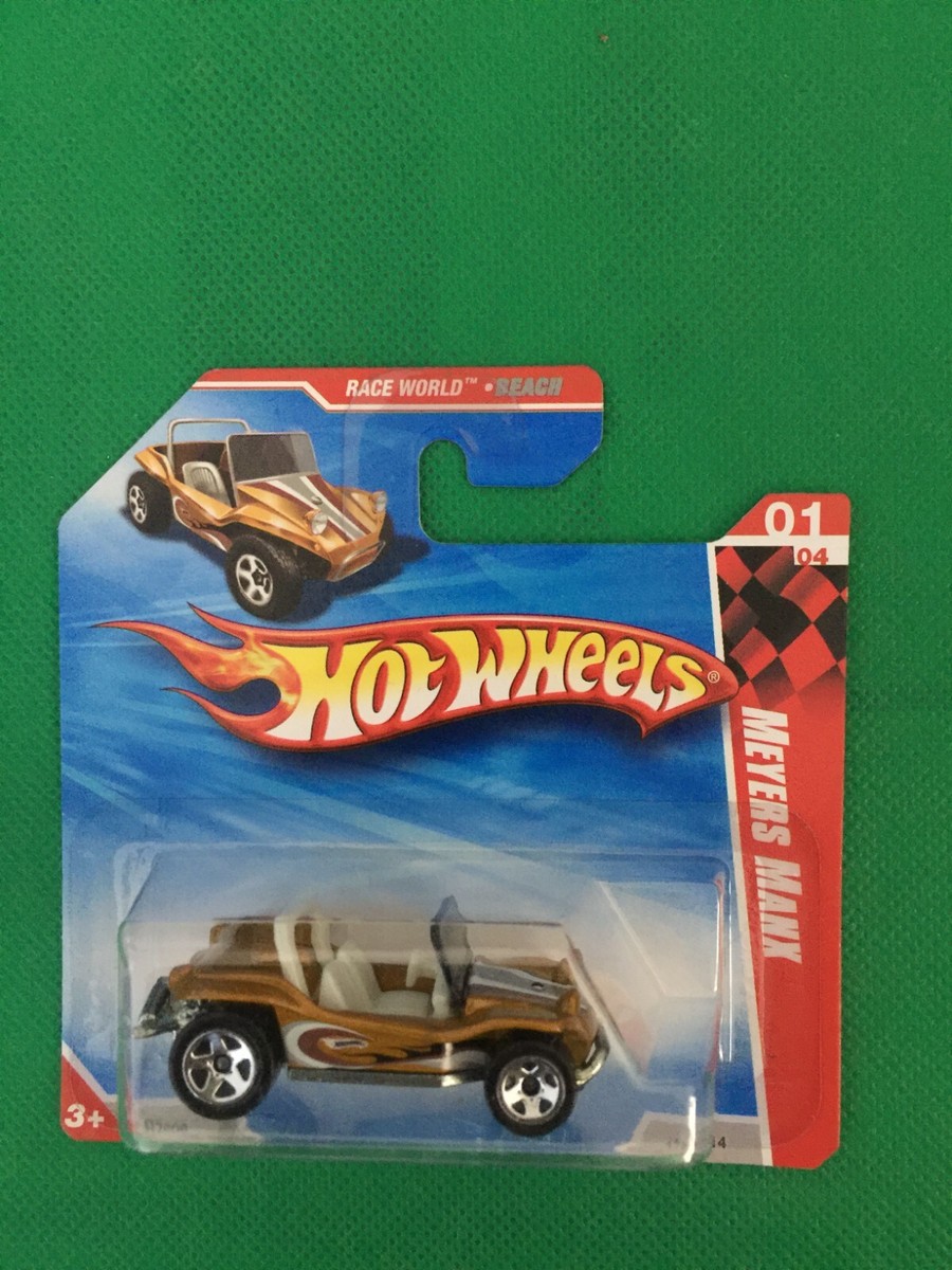2010 Hot Wheels #177 Race World-Beach 1/4 MEYERS MANX Gold SHORT