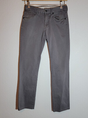 mexx jeans womens size large slim fit straight mid rise denim gray