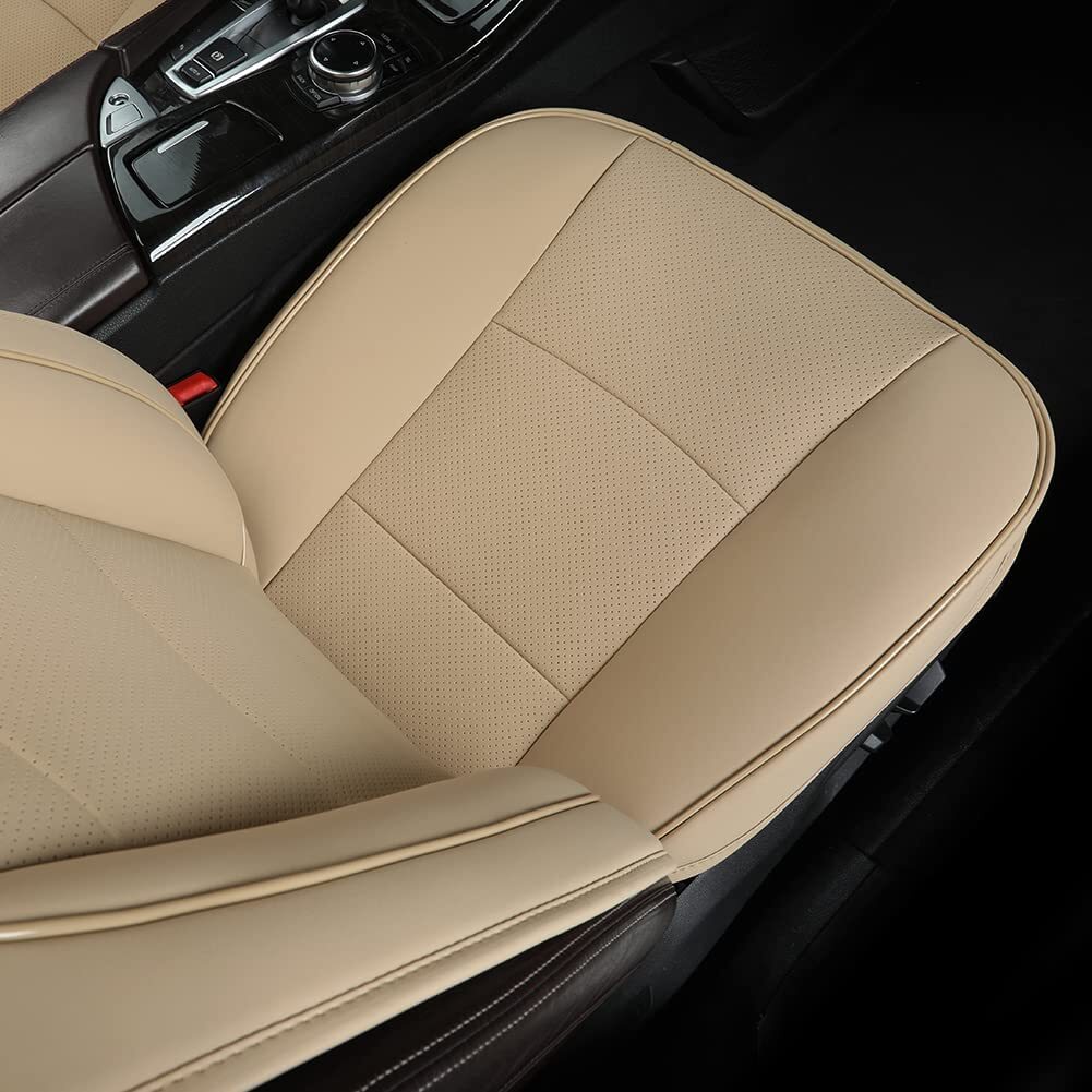 Leather Front Driver Bottom Seat Cover Car Seat Chair Comfort Cushion