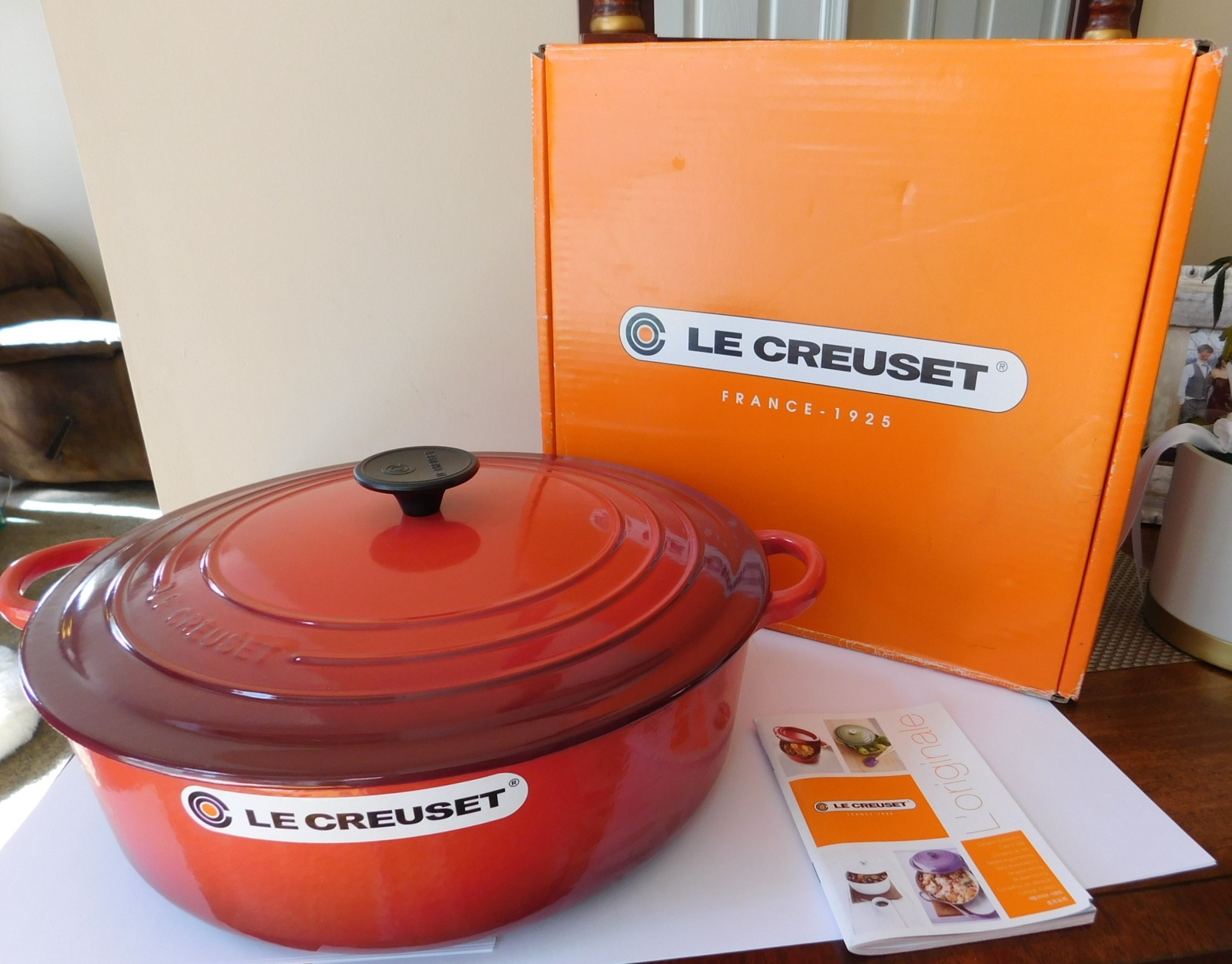 Le Creuset Cherry Red 6 3/4 Qt Cast Iron Dutch Oven 6.75 quart NIB New