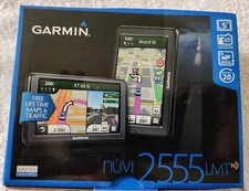 Lot Of 3 USED GPS GARMIN NUVI 2555 PORTABLE TOM TOM MAP