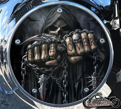 HARLEY DAVIDSON 2019+ SOFTAIL DERBY CLUTCH PRIMARY COVER GAME OVER REAPER