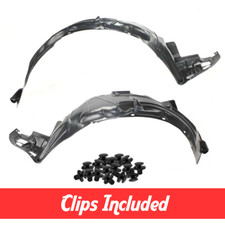 Front Left & Right Fender Liner Set w/ Clips ...