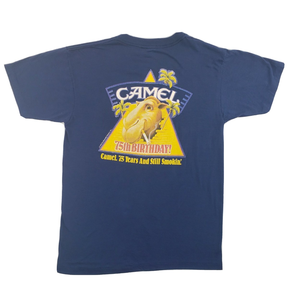 Vintage 1988 Joe Camel Cigarettes 75th Birthday Anniversary Single Stitch  Large