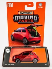 2025 Matchbox Moving Parts #49 2021 Fiat 500E PASSIONE RED | FSC