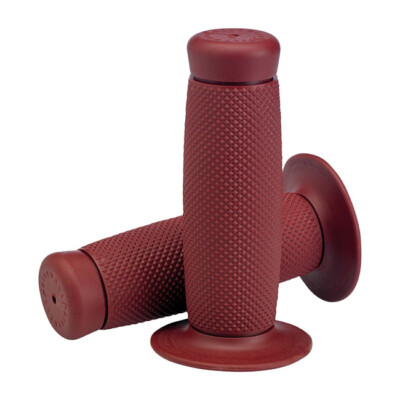 Biltwell Renegade TPV Motorrad Griffe Oxblood Rot für 1'' Lenker