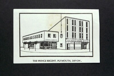Matchbox Label Pub Inn The Prince Regent Plymouth Devon MI244