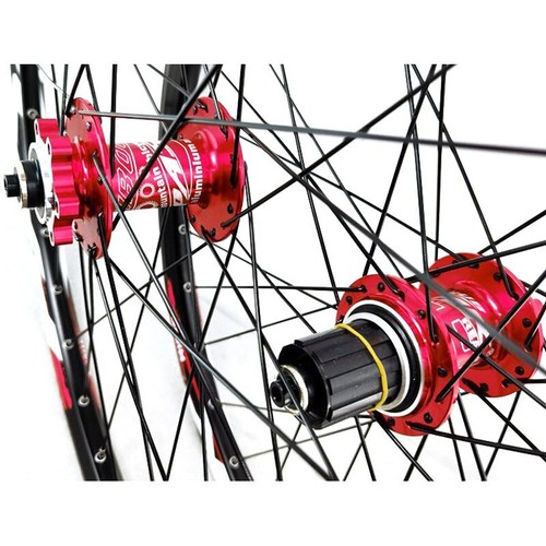 24 Inch BMX Mountain Bike Alloy Wheel Set 8-12 Speed 32H Disc Brake MTB Wheels - Picture 14 of 17