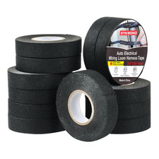 12-Pack Wiring Harness Tape 3/4'' x 50Ft high Temp Wire Loom Harness,Cloth El...