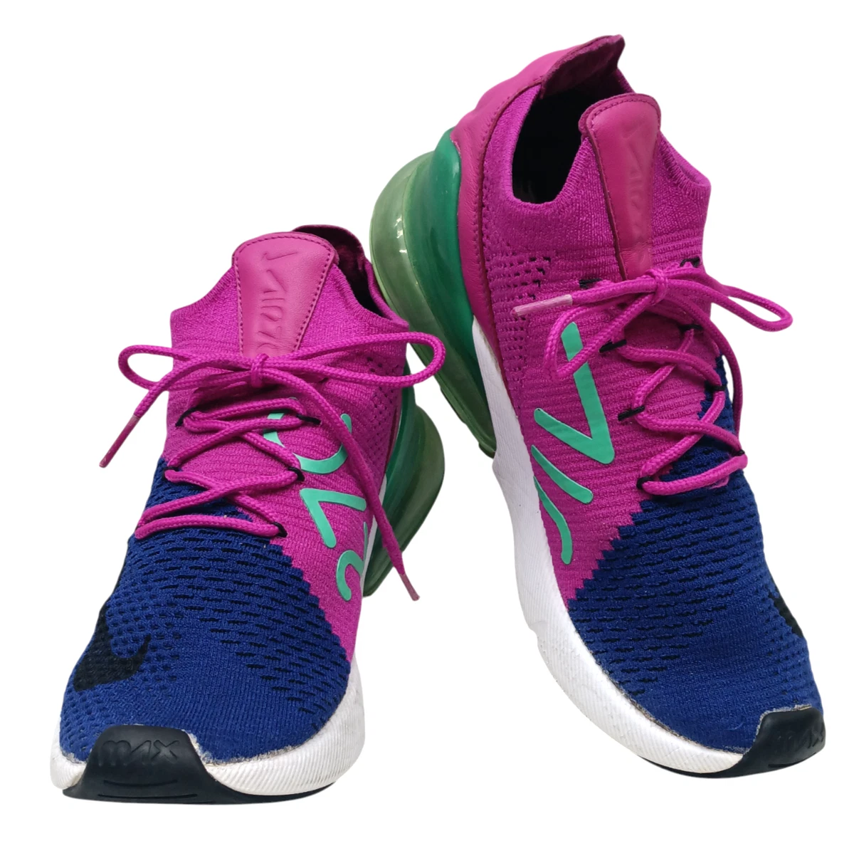 Nike Air Max 270 Flyknit Fuchsia Flash for Sale 
