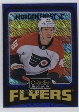 2024-25 O-Pee-Chee Platinum Retro Blue Luster 87/100 Morgan Frost #R19 16fy