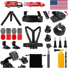 Action Camera Accessories Kit for Gopro Hero 13 12 11 10 9 Black, Waterproof Hou