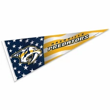Nashville Predators Nation USA Americana Stars and Stripes Pennant Banner Flag
