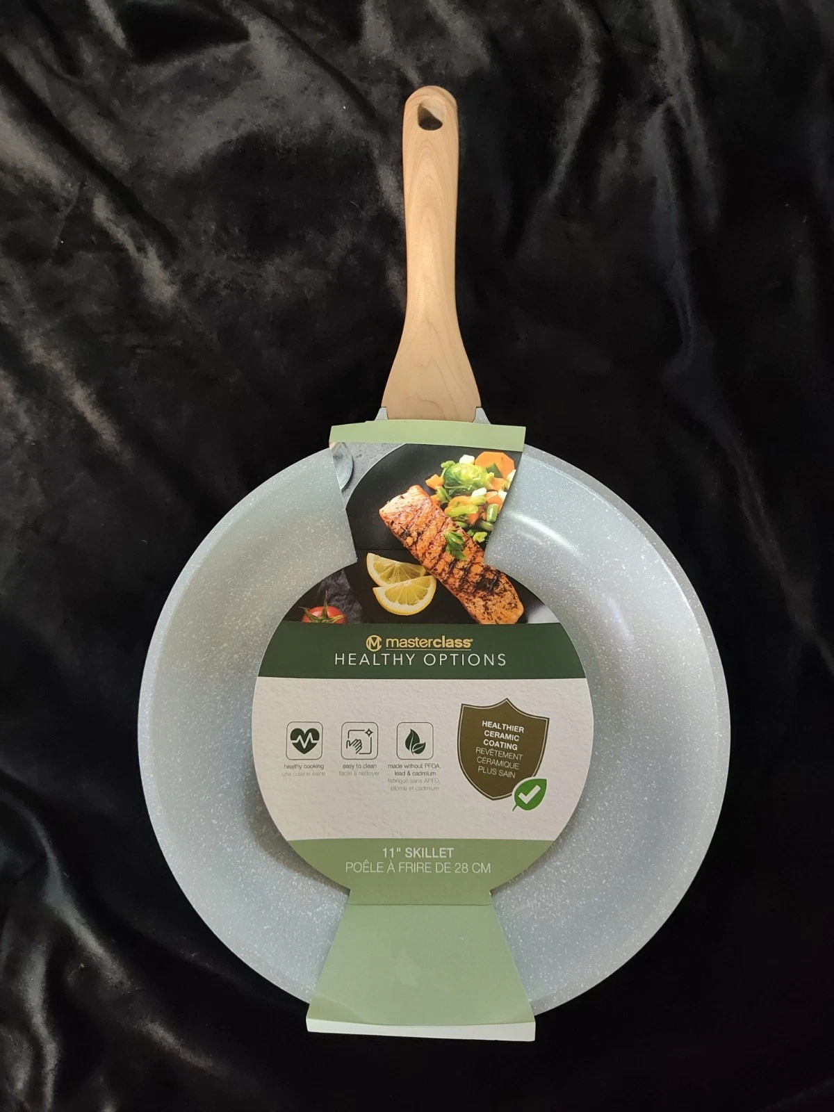 Masterclass Healthy Options 11" Frying Pan Skillet Non Stick Ceramic Coated New
