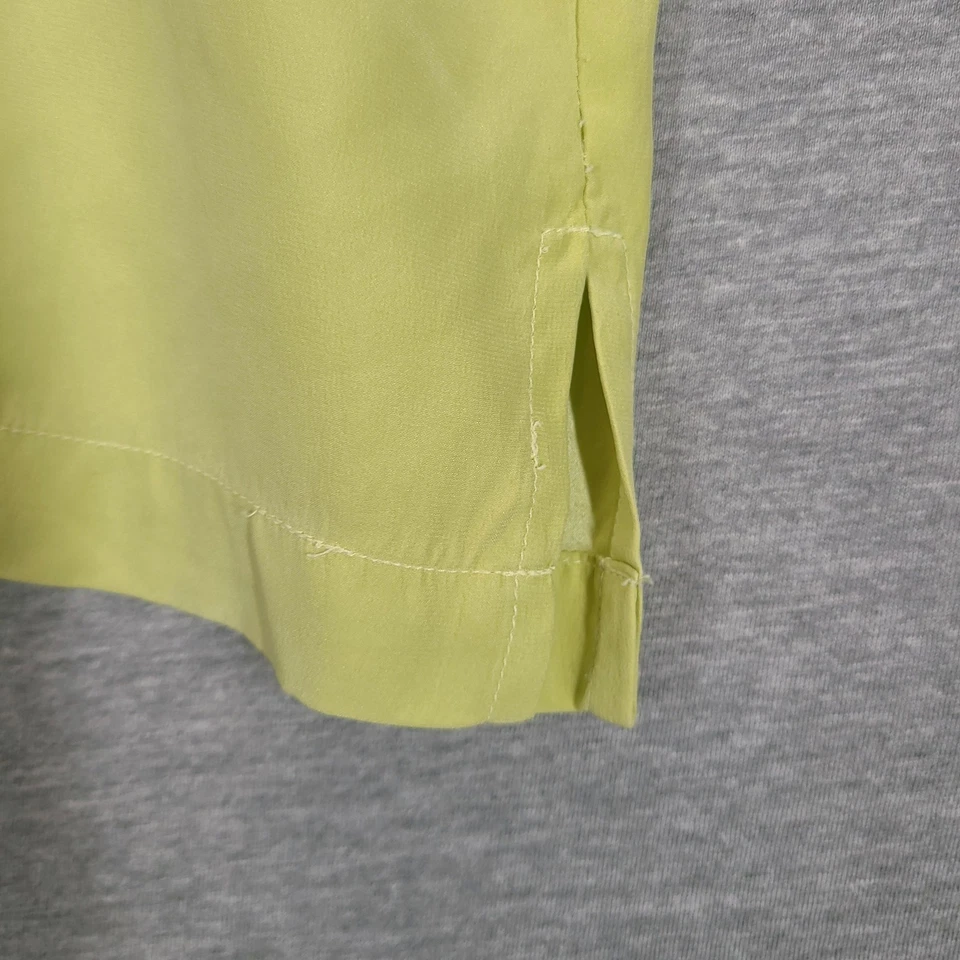 Kikit Maurice Shirt Small Green 100% Silk Short Sleeve Boxy Oversized 90s - Image 4 of 4