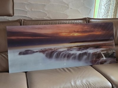 Eurographics Glasbild Wasserfall 50 x 125 cm UVP 139 EUR