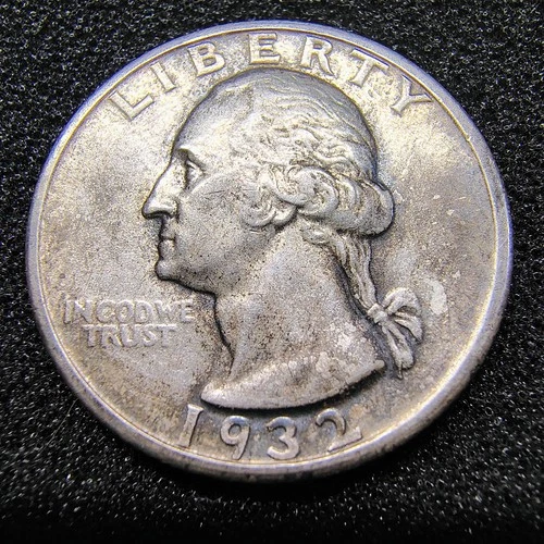 1932-S Washington Quarter 25C - San Francisco- Key Date - Mintage 408K - AU Cond