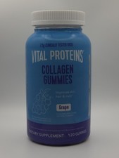 Vital Proteins Collagen Peptides Grape Flavored Dietary Supplement 120 Gummies