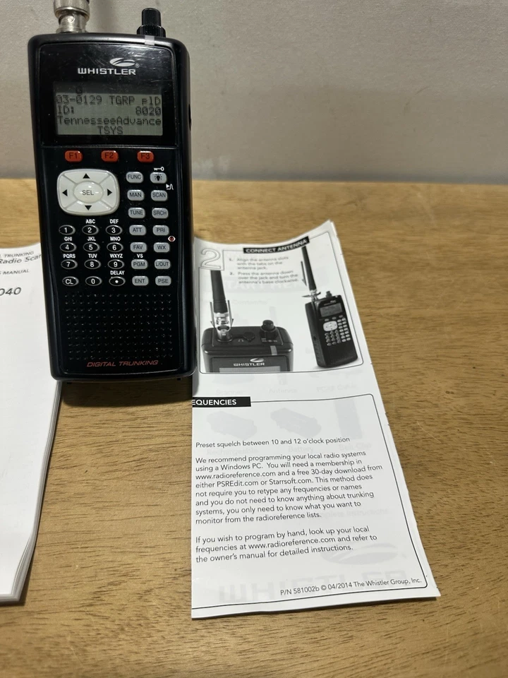 Whisler "Scanner Handheld Radio" Digital Trunking Technology WS1040 Tested - Image 3 of 4