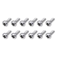 Machine Screws (M2.5x6mm) 100Pcs, Phillips Cross Pan Bolts 304 Stainless Steel