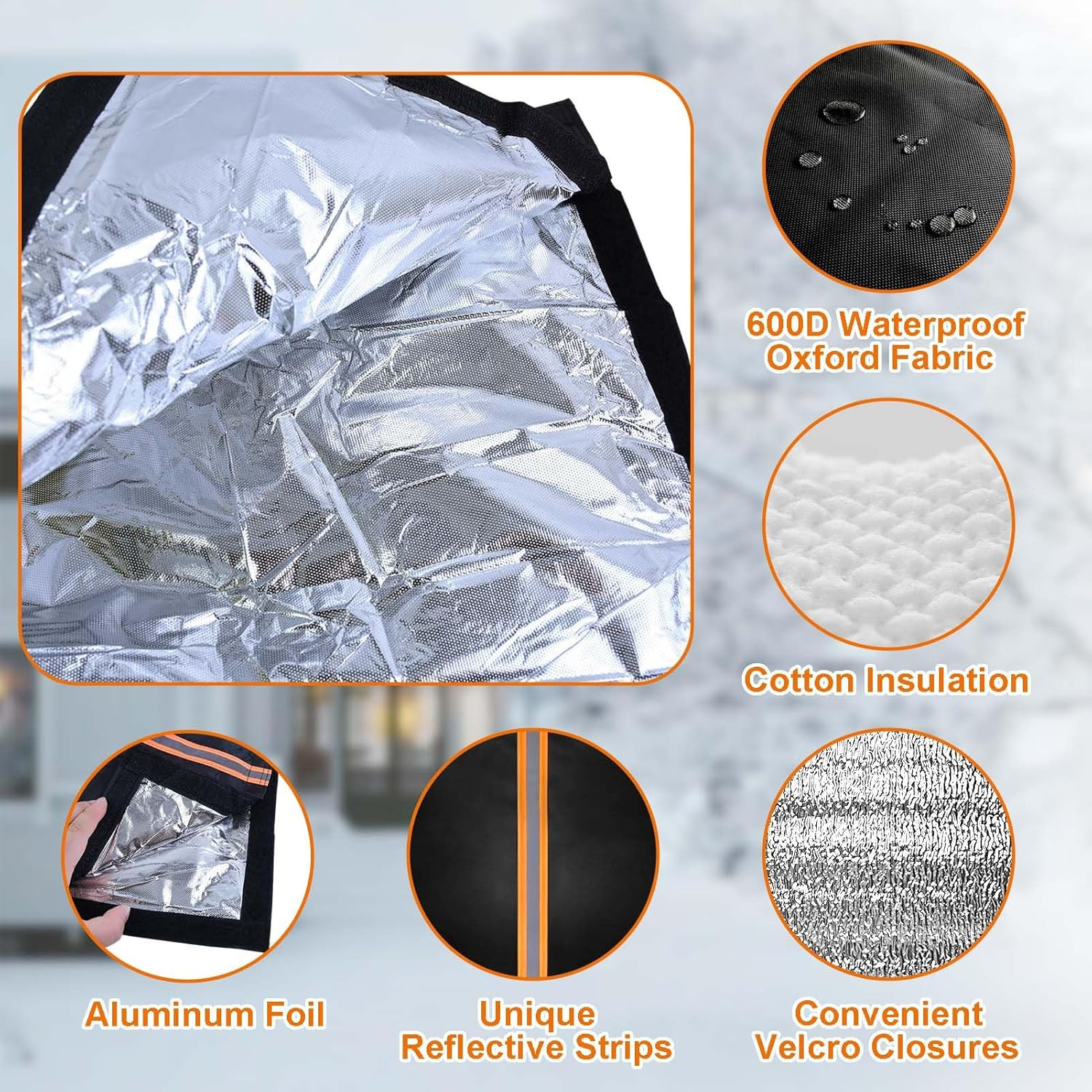 Outdoor Faucet Cover for RV Park & Yard Hydrant 35"X15" Waterproof Extended Spig