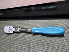 Snap-on Pearl Blue F835 38 Drive Flex-head Ratchet Mint Hard Handle