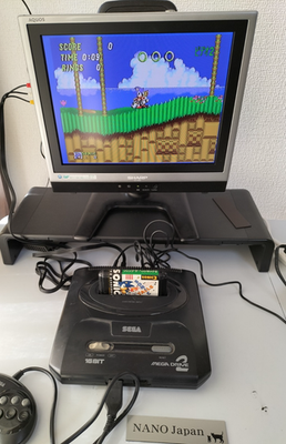 Sega Mega Drive2 Genesis Model Japan Console Controller Cable Set