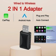 Wireless Carplay Android Auto Adapter USB Car Dongle Connect Box 2 in 1 Mini Box